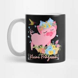 Schwein Vogel Kleine Prinzessin Blumen Süß Mug